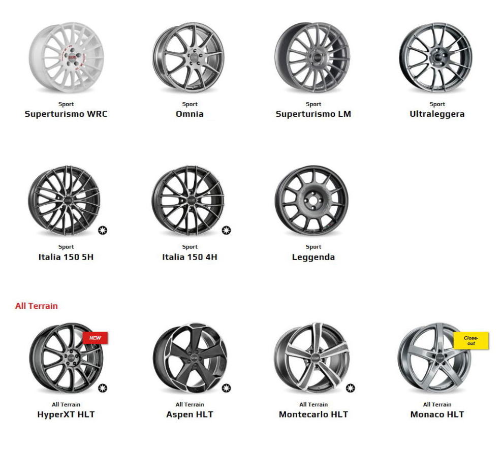 O・Z イタリアのアルミホイールメーカー【オーゼットレーシング】専用
