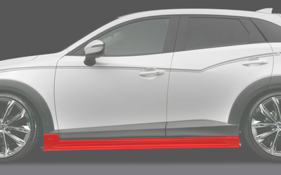 シルクブレイズ CX-3 DK5FW/DK5AW アイラインガーニッシュ ＣＸ－３ ＤＫ系 LED用 アイライン 塗装済 新品