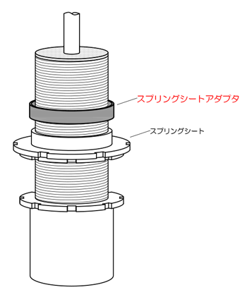 スプリングアダプタ図面