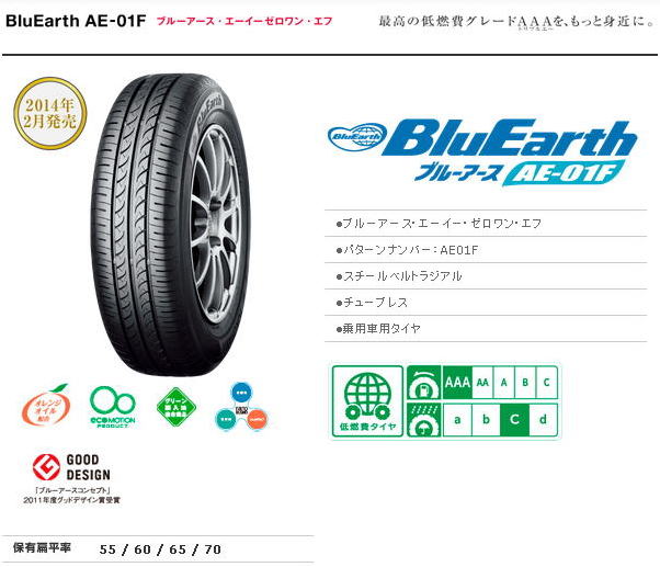 ヨコハマタイヤ-YOKOHAMA TIRE-ブルーアースAE－01F激安、格安、最安HIRANO TIREオンラインカタログ